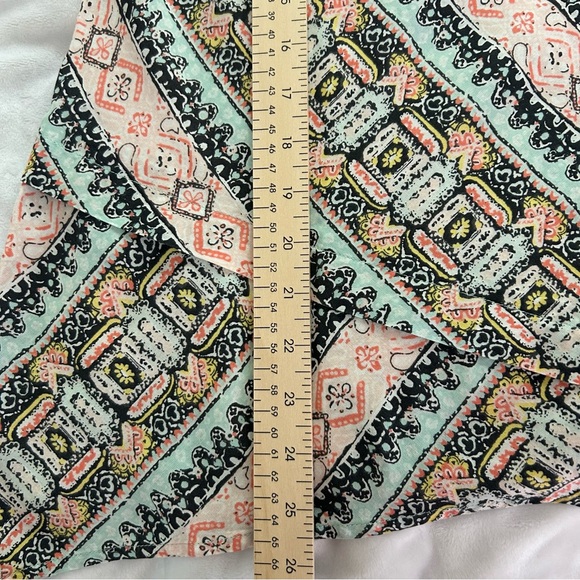 New Directions 3/4 Bell Sleeve Pastel Print Tunic sz XL Boho Office Comfortable - Picture 11 of 11